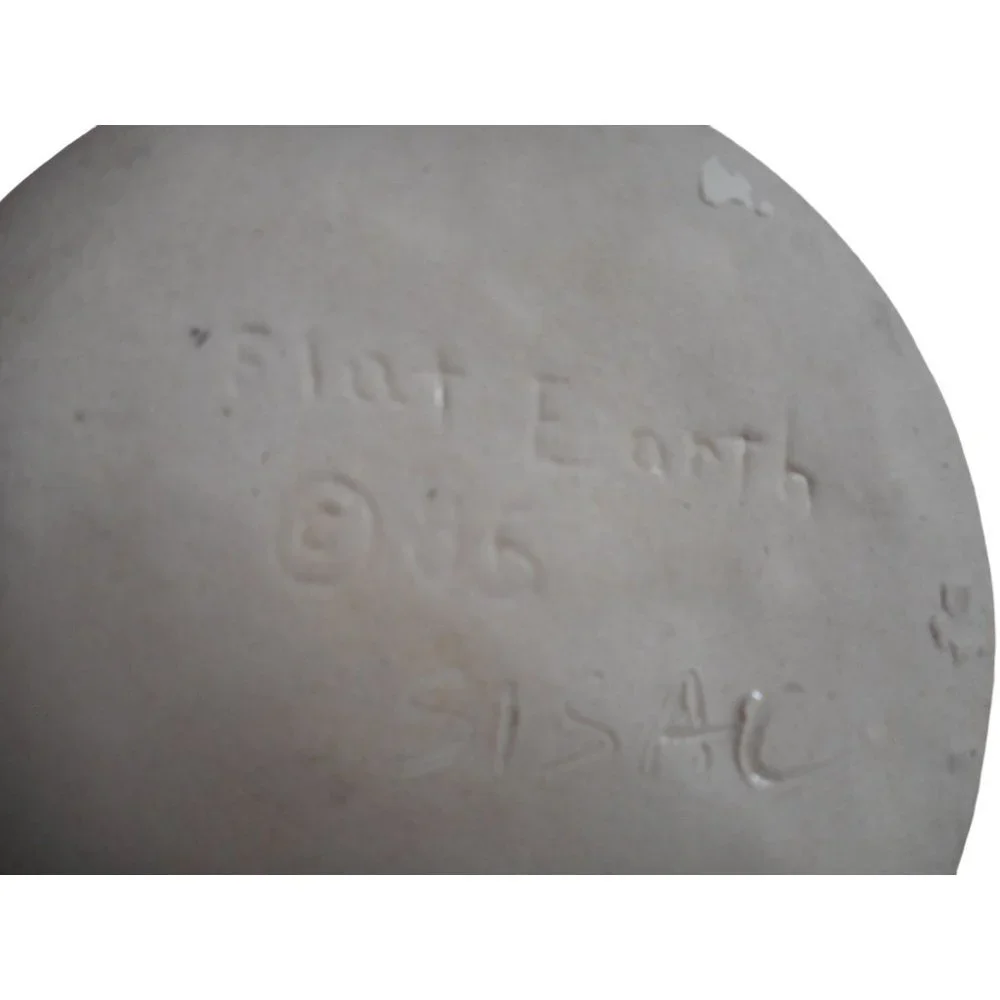 Vintage 1985 Flat Earth Pottery Duck Wick Topper Oil Lamp Vase Artist Signed #3 - Picture 11 of 11